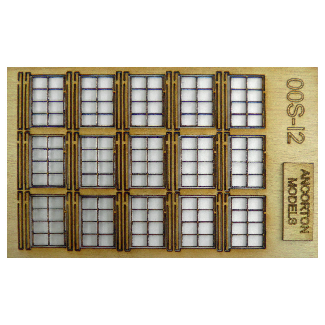 Ancorton OO Gauge Industrial Window Frames Laser Cut Wood railstuff