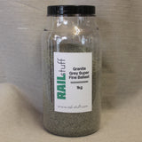 RAILstuff Granite Grey Super Fine Ballast (1kg Jar)