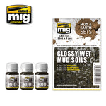 AMMO Glossy Wet Mud Soils & Earth Set MIG7442