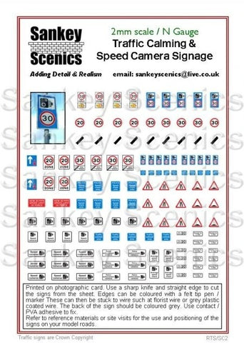 Sankey Scenics N Gauge - Traffic Calming & Speed Signs