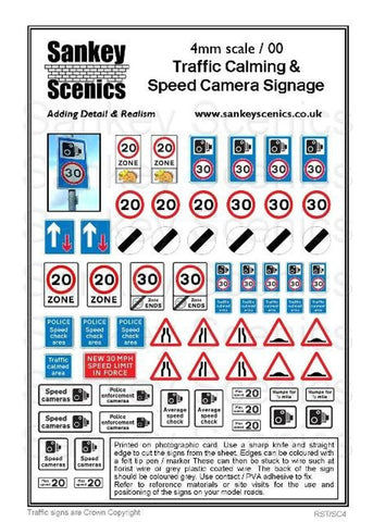 Sankey Scenics OO Gauge - Traffic Calming & Speed Signs