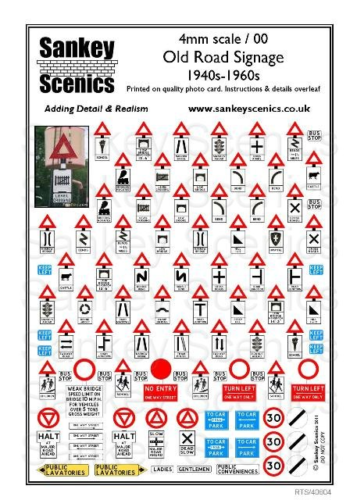 Sankey Scenics OO Gauge - Old Road Signs