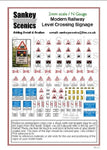 Sankey Scenics N Gauge - Level Crossing Signs