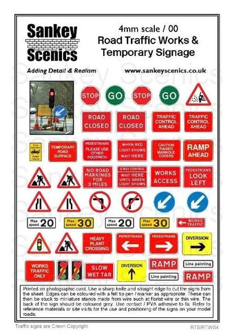 Sankey Scenics OO Gauge - Traffic Works & Temporary Signs